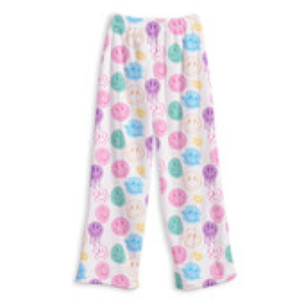 Dear Hannah Prep Girls‎ Pajama Pants/ Shorts Preppy Soft Lot of 2 Smiley Faces - Picture 2 of 10